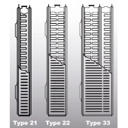 Radiatorius 22 400x700 šoninio pajungimo, Burnit